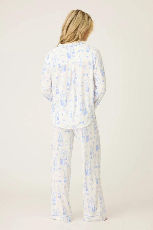Pj Salvage Parisian Dreams Whimsical Print PJ Set